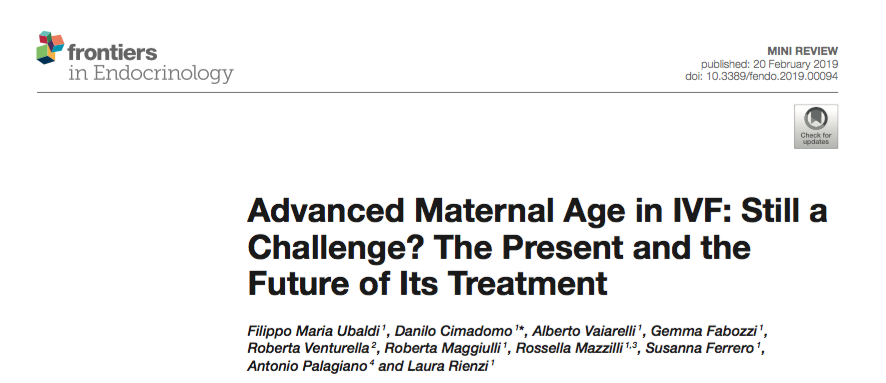 Advanced Maternal Age in IVF, Still a Challenge? The Present and the Future of Its Treatment